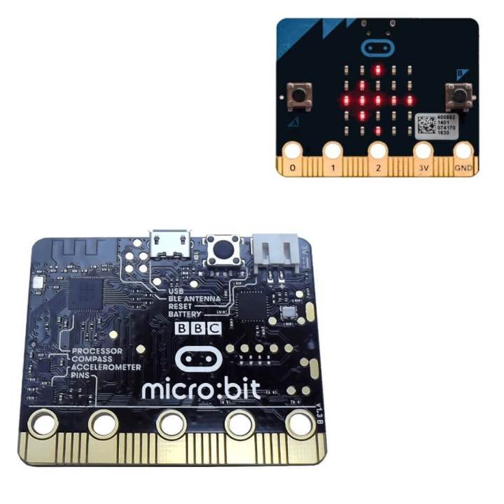 micro:bit geliştirme kartı ve LED ekranı